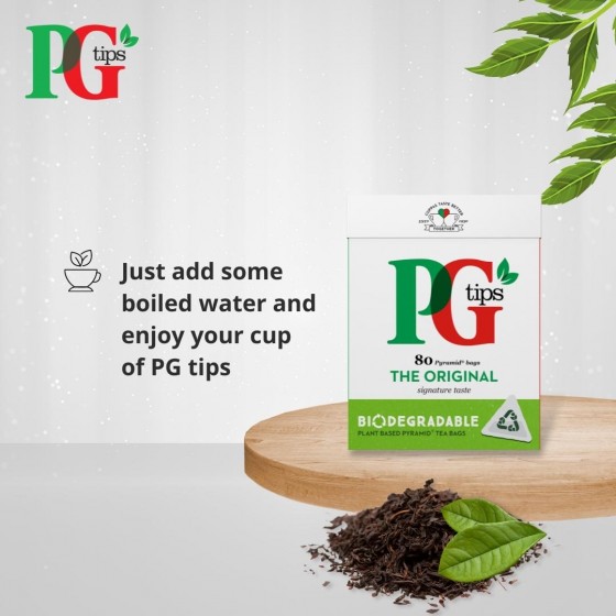 Pg Tips Pyramid 80 Teabags...