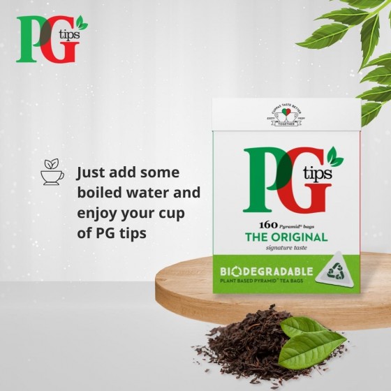 Pg Tips Pyramid 160 Teabags...