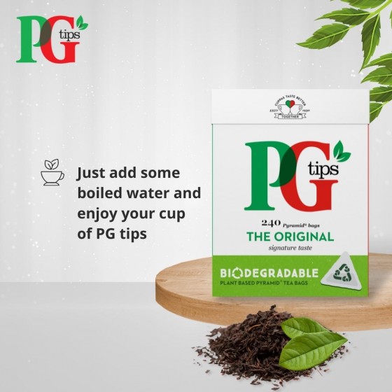 Pg Tips Pyramid 240 Teabags...